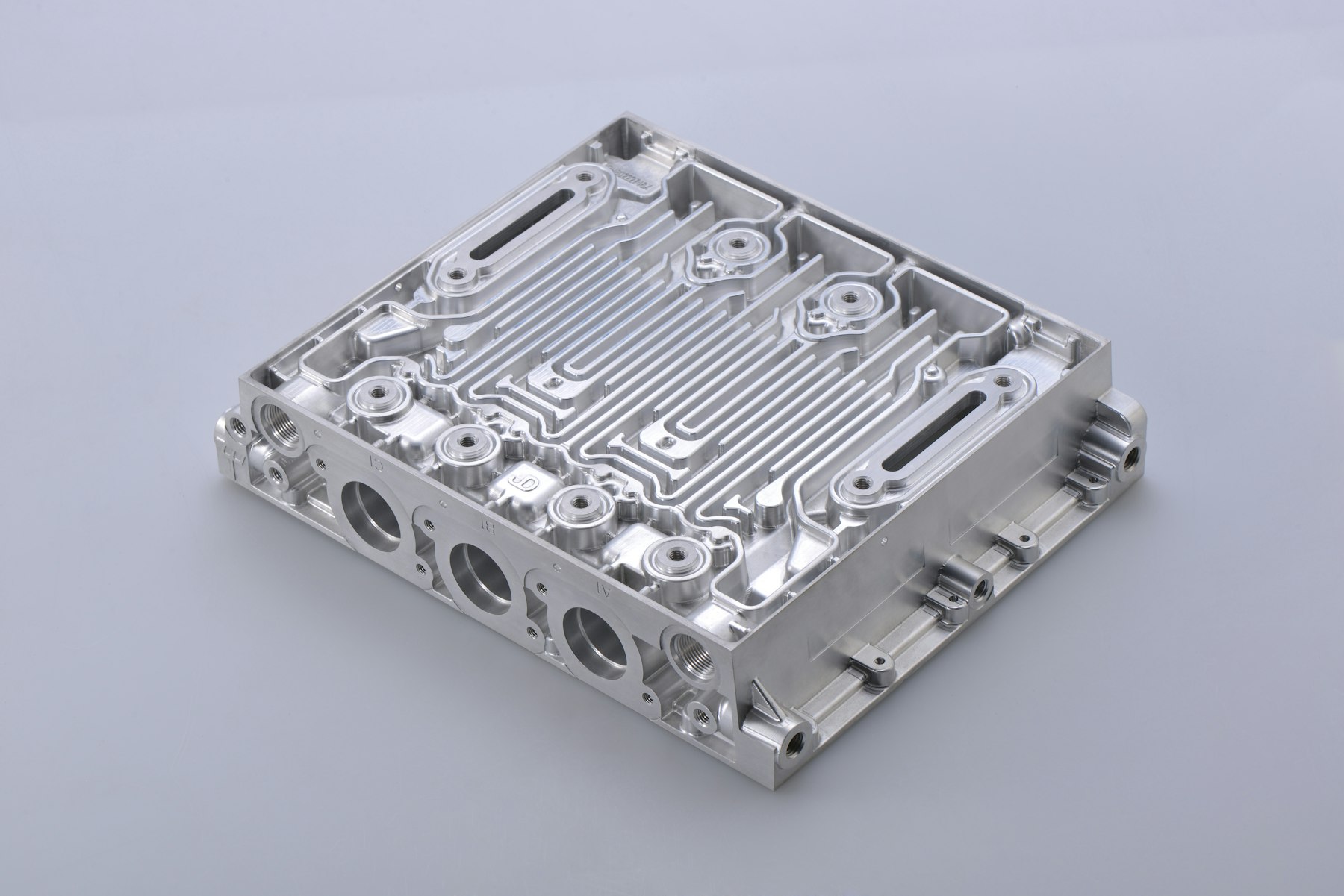 Machined aluminum cold plate with internal coolant channels